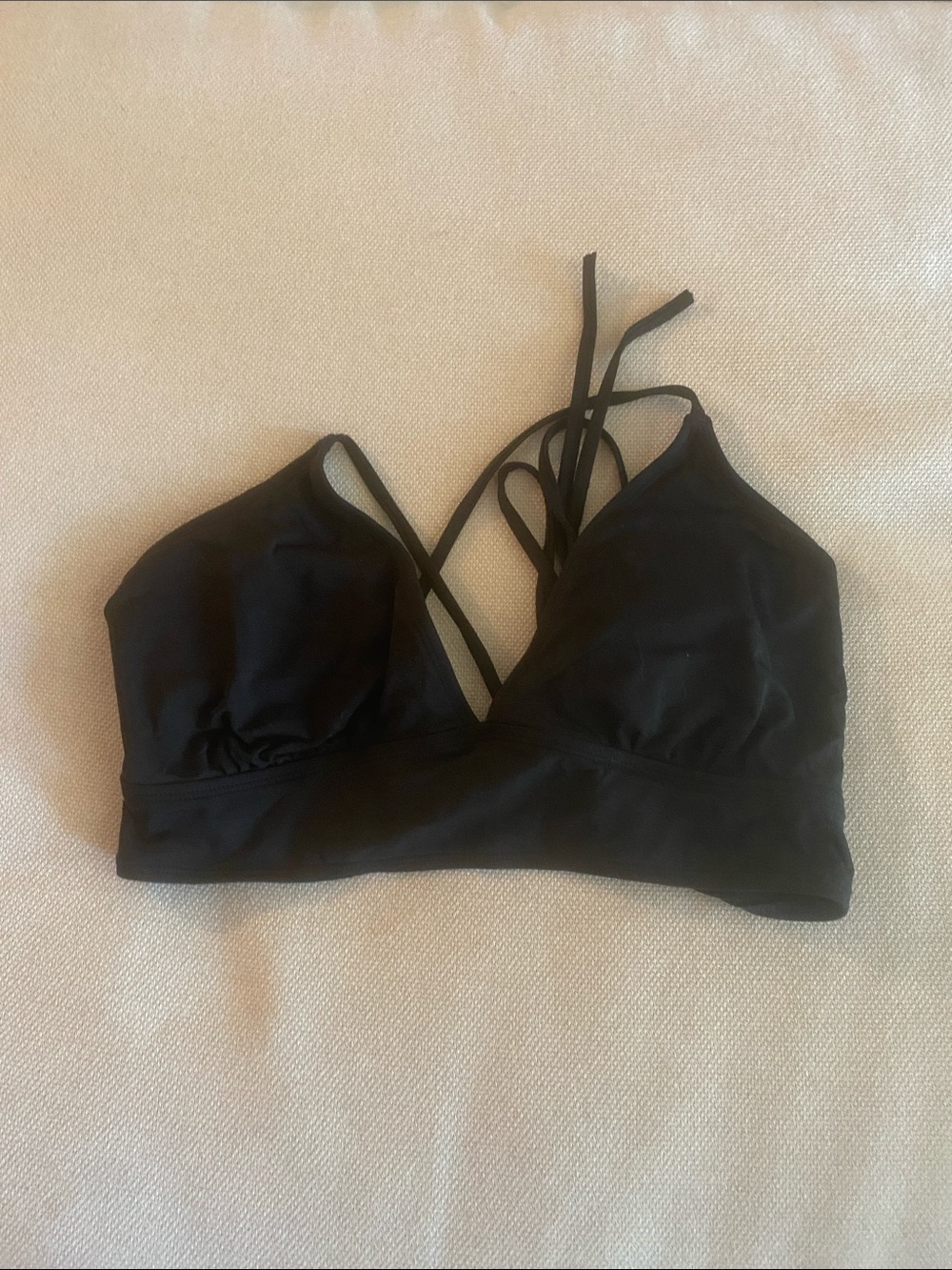 Black Strappy Bikini Top